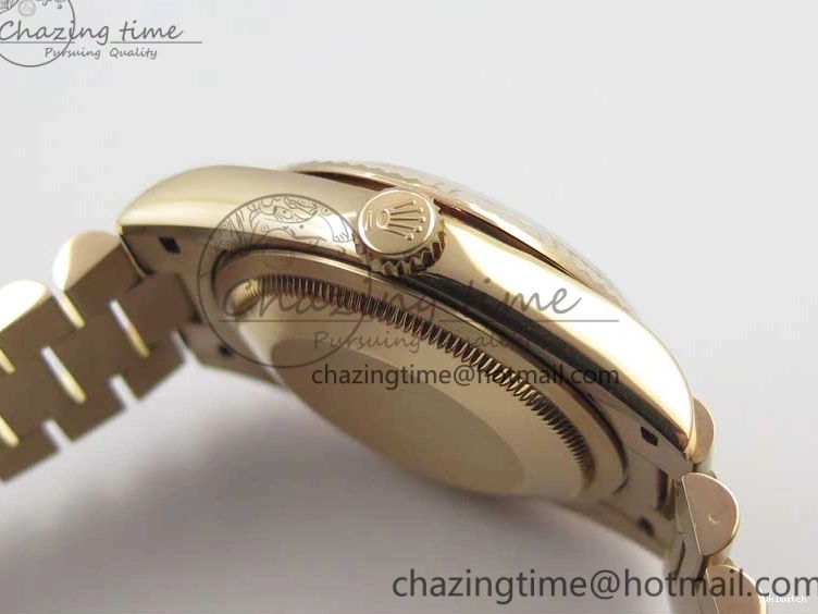 Day-Date Dial President RG on 128239 MOP Best Bp Edition Maker White Crystral Markers 36 Bracelet RG 0715